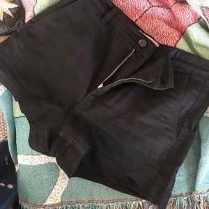 Everlane High Waisted Black Shorts